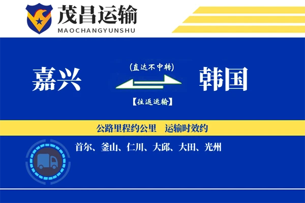 嘉兴到韩国物流专线 | 空运海运双清包税 | 门到门国际物流服务